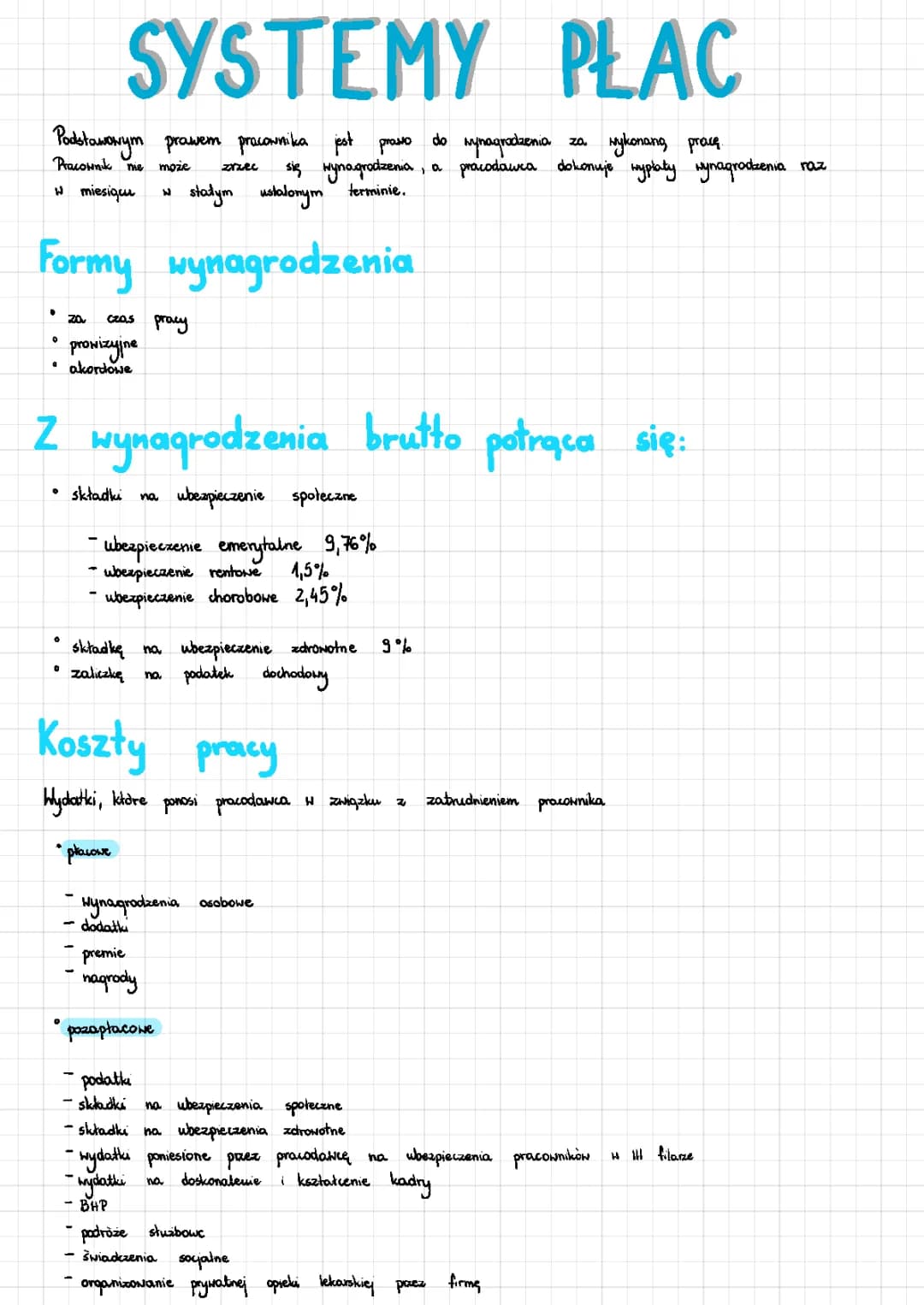 Systemy Wynagradzania i Koszty Pracy - Rodzaje i Porady