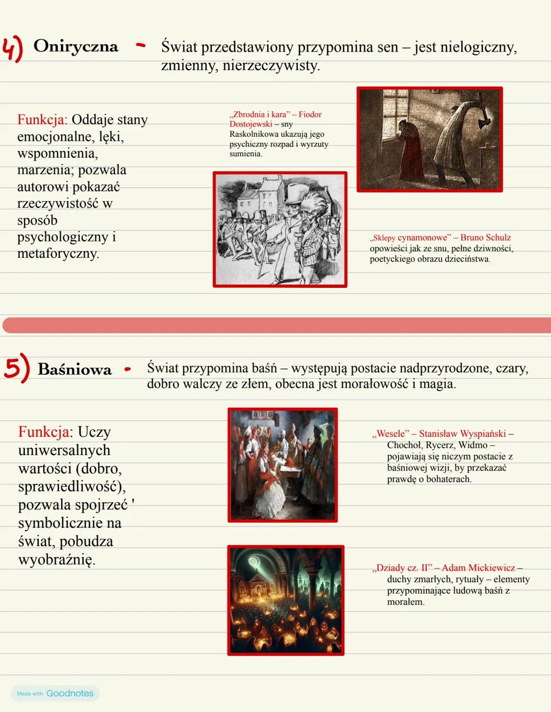 Co to?
KONWENCJE
To zestaw zasad, według których autor tworzy fabułę, postacie, czas i przestrzeń
1) Realistyczna
świat przedstawiony jest z