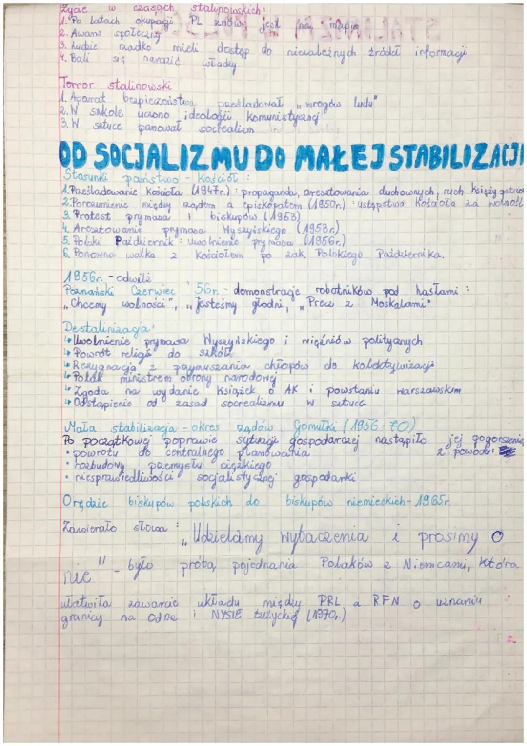 STALINIZM W POLSCE
Luty 194fr. pierwsze posiedzenic sejmu
(.. wiemy uczeń Stalina . Sejm uchwalit
4 Jak miato być a
1. najwyżsaa, włacks spr