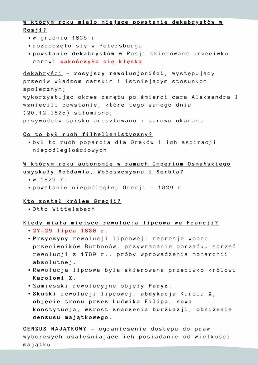 DATY:
02.10.1814 otwarcie kongresu wiedeńskiego
01.03.1815 początek "stu dni Napoleona"
09.06.1815 zakończenie kongresu wiedeńskiego
18.06.1