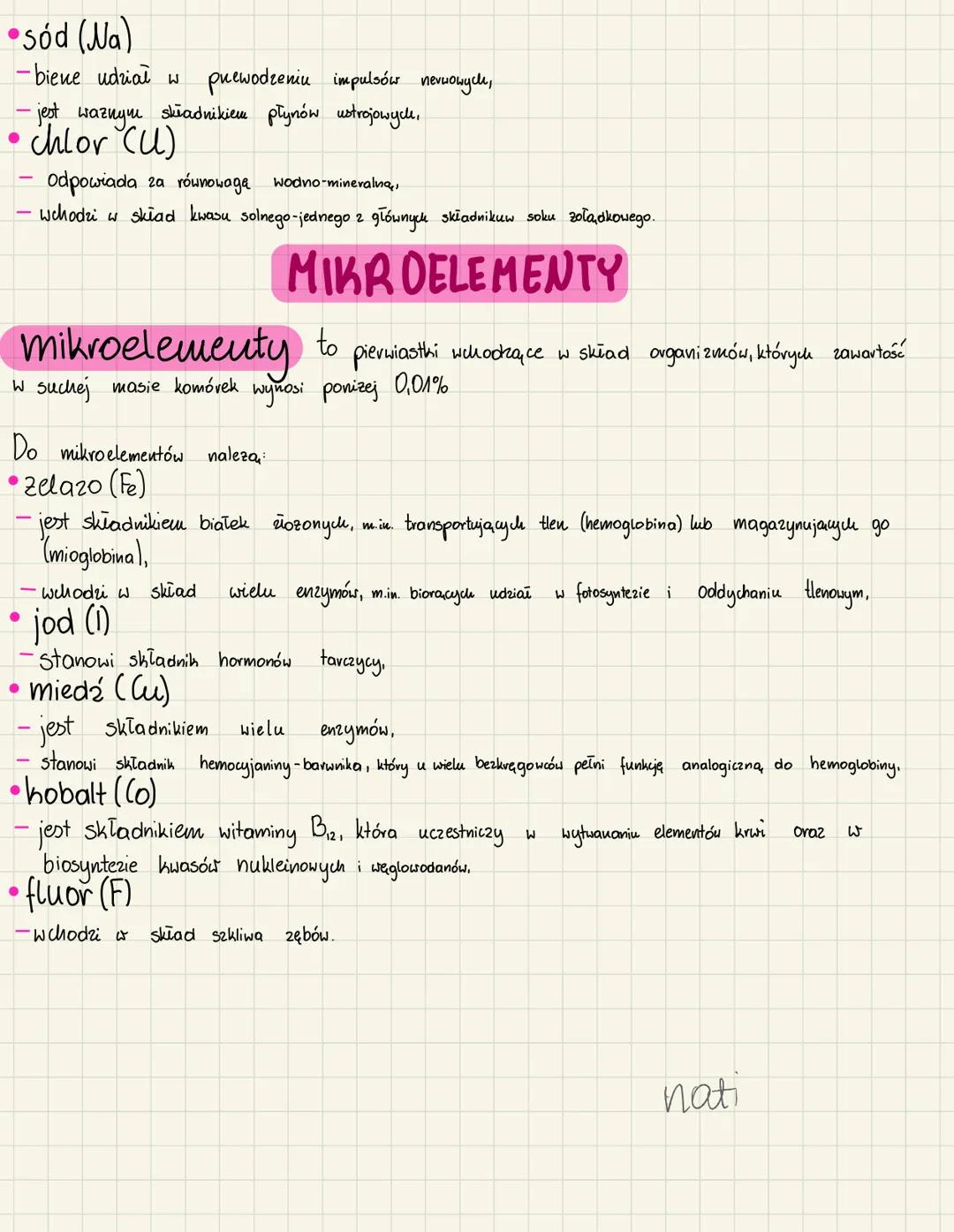 SKtAD CHEMICZNY ORGANIZ MÓW
• Wyjaśnienie pojęcia
pierwiastki biogenne to pierwiastki wchodzące w skład ewiązkóır organicznych budujquych ws