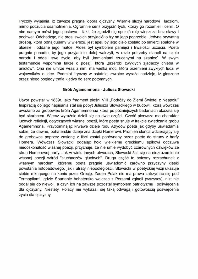 Rozłączenie - Juliusz Słowacki
Początkowo uważano, że adresatką wiersza jest przyjaciółka Słowackiego. Później
zwrócono uwagę na to, że treś
