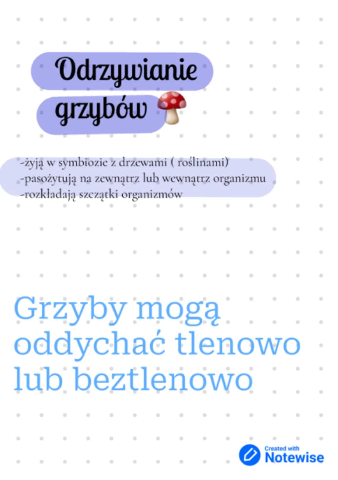 Budowa i
różnorodnoś
grzybów.
Grzyby
Jednokomórkowe Wielokomórkowe
•Drozdze
•plesniak bialy
•opienka
•pieczarka
muchomor czerwony
Created wi