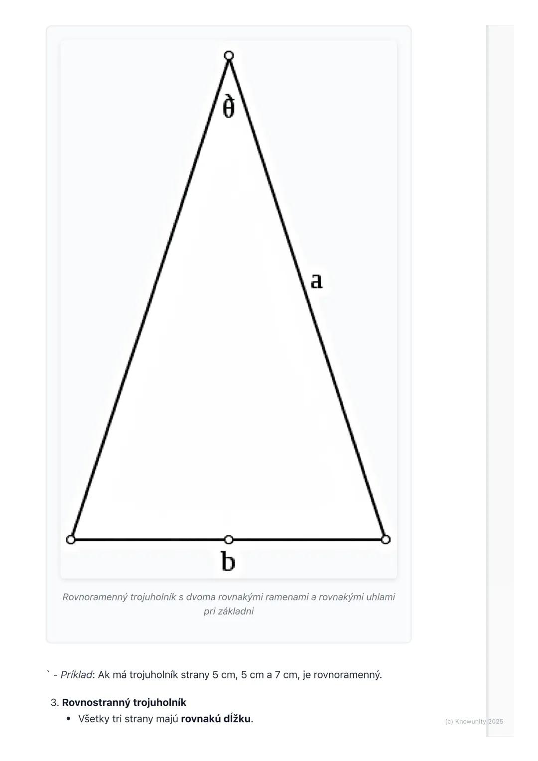 # Trojuholník - základné pojmy

1. Prehľad trojuholníkov

Trojuholník je jeden z najzákladnejších tvarov v geometrii. Stretávame sa s ním
vš