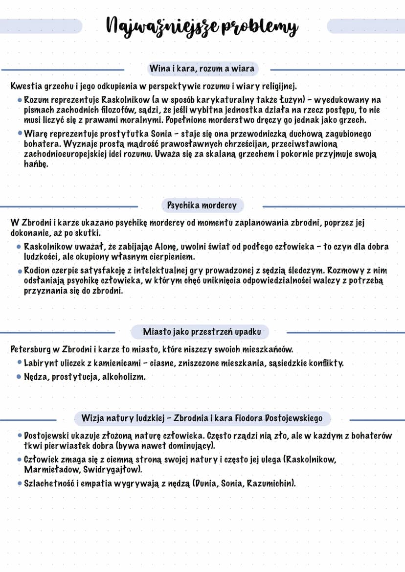 Zbrodniaikara
Geneza
Zbrodnia i kara ukazywała się we fragmentach w prasie, a jako książka została wydana w 1867 r.
• Osobiste doświadczenia