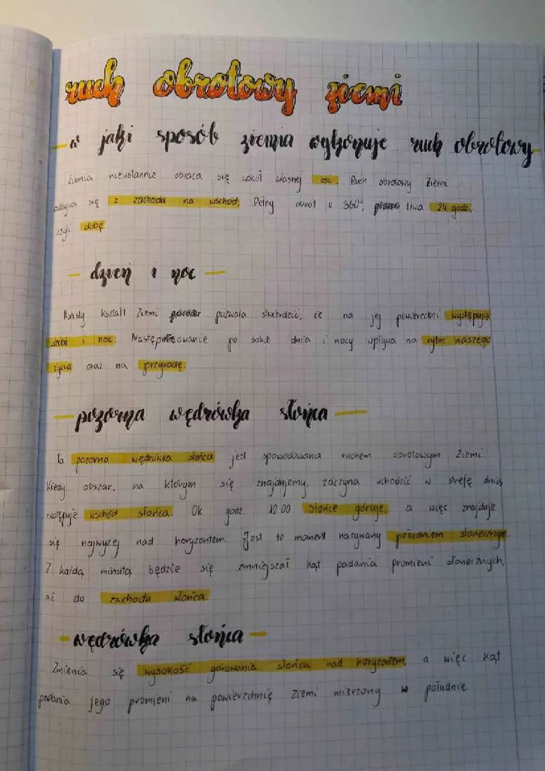 Ruch Obrotowy i Obiegowy Ziemi - Co To Jest i Jakie Ma Następstwa?
