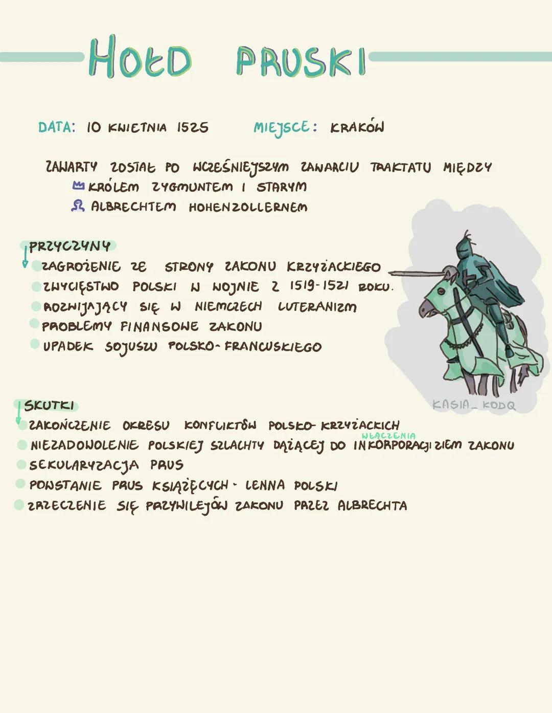 # HOED PRUSKI

DATA: 10 KWIETNIA 1525 MIEJSCE: KRAKÓW

ZAWARTY ZOSTAŁ PO WCZEŚNIEJSZYM ZANARCIU TRAKTATU MIĘDZY
KRÓLEM ZYGMUNTEM I STARYM
AL