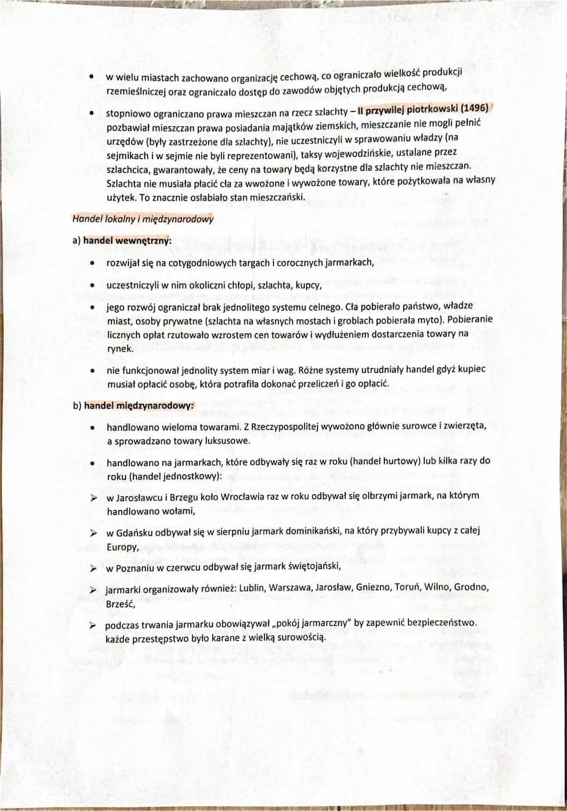 Polska gospodarka w "złotym wieku"
Geneza gospodarki folwarczno-pańszczyźnianej
O wzrost popytu na zboże w Europie Zachodniej spowodowane: r