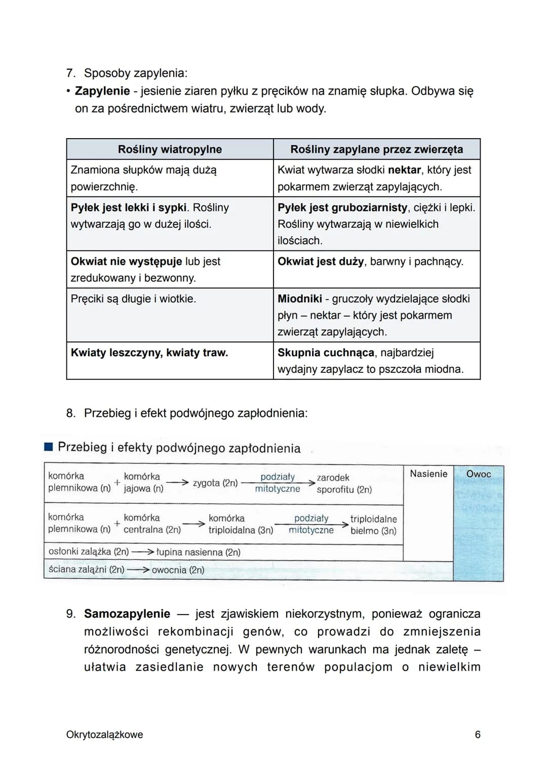 Temat: Rośliny okrytozalążkowe.
1. Formy roślin okrytozalążkowych:
• Występują powszechnie w środowisku lądowym, a wtórnie zasiedlają także
