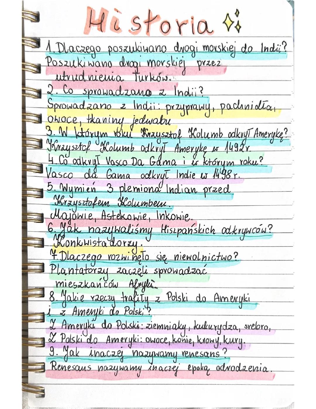 Historia klasa 6 sprawdzian z 1 rodziału 