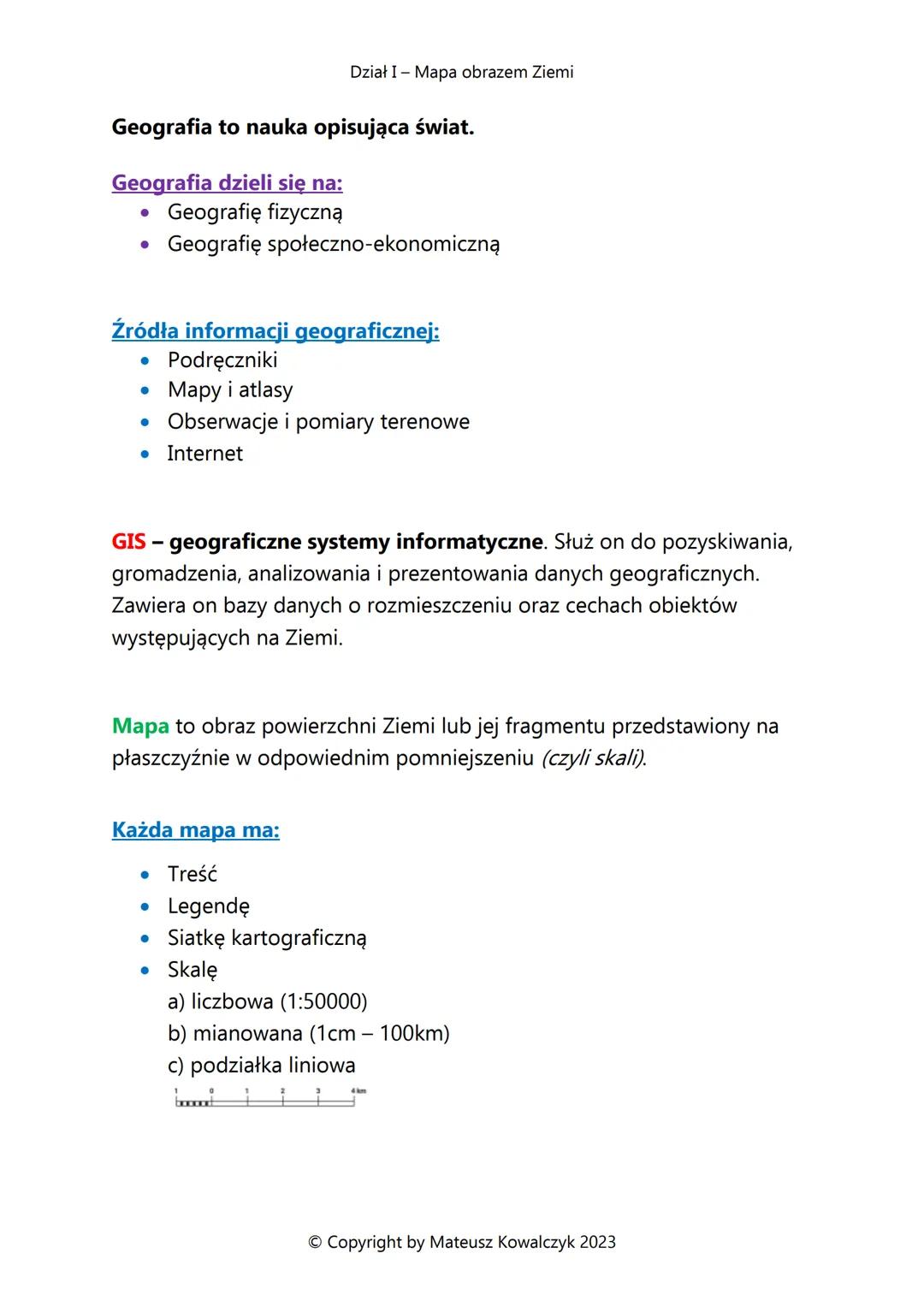 Geografia to nauka opisująca świat.
Geografia dzieli się na:
Geografię fizyczną
Geografię społeczno-ekonomiczną
●
Źródła informacji geografi
