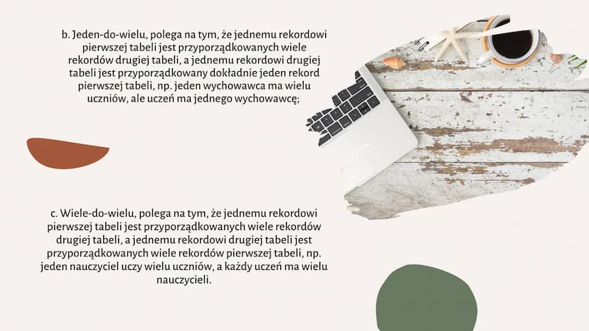 Bazy danych
Podstawowe pojęcia System zarządzania
bazami danych
to program komputerowy, który służy do
przechowywania i modyfikowania
danych