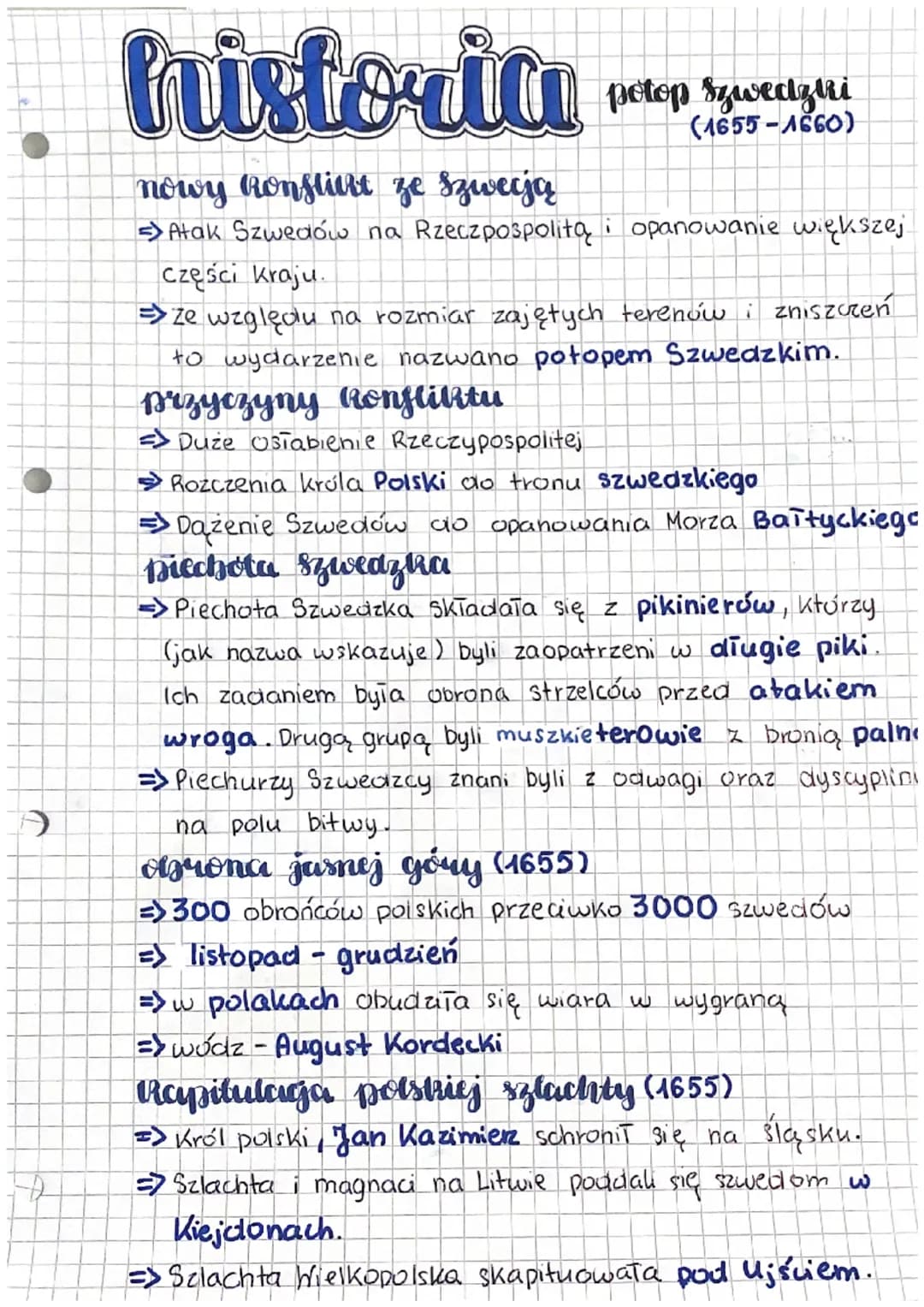 Po
B
historia
nowy Ronflicht ze Szwecją
Atak Szwedów na Rzeczpospolitą i opanowanie większej
części kraju.
potop szwedziri
(1655-1660)
znisz