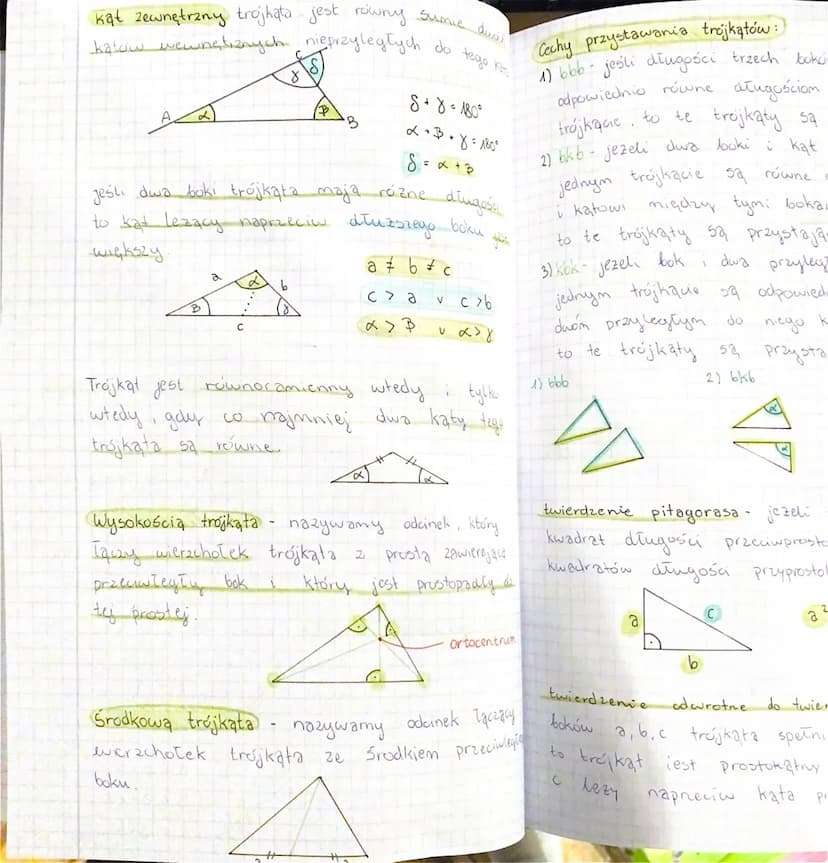 geometria plaska - okręgi i koła
symetralna odcinka
odcinka, dzieląca go na dwie
nazywamy prosta prostopadła do tego
Symetralna odcinka jest