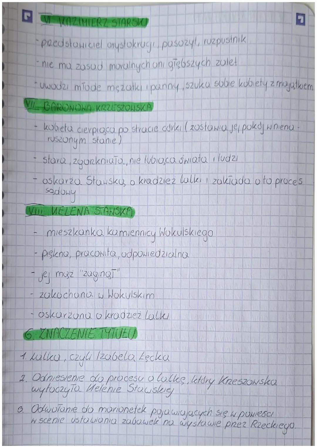 LALKA
BOLESŁAN PRUS (Aleksander
GENEZA
GTONock)
Piernodruk Lalki ukazał się w częściach w 1887 roku.
Cate, osobne, wydanie, ukazało się, w 1