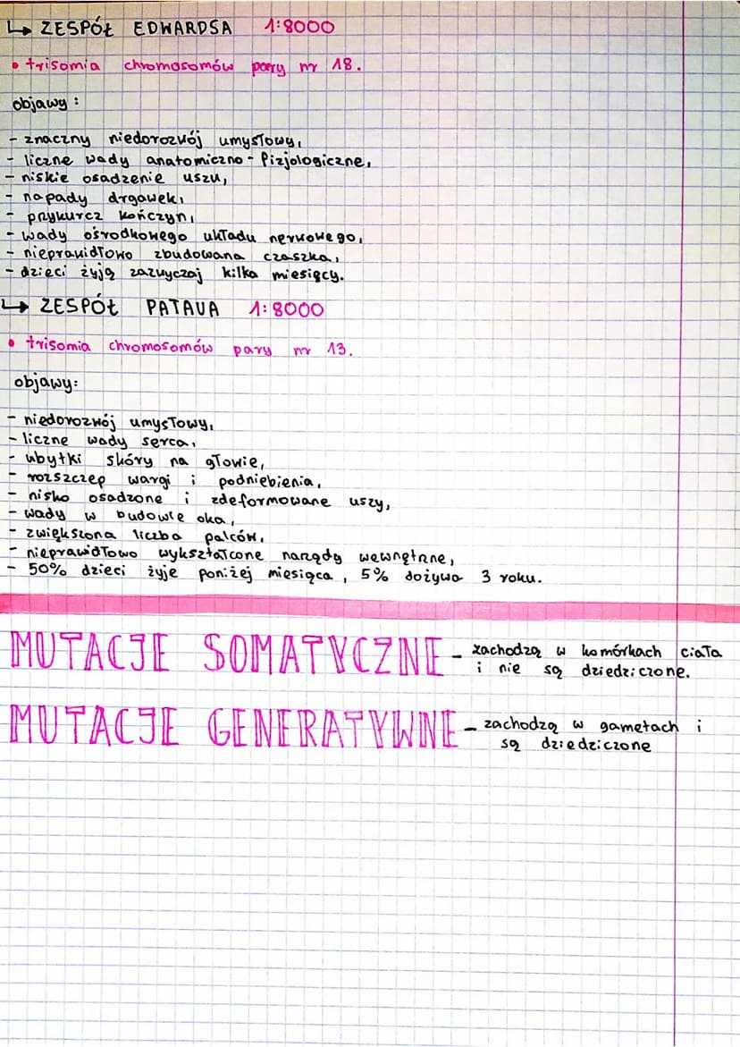 -choroby genetyczne
podzial chorób genetycznych
L choroby jednogenowe, czyli spowodowane mutacjami w pojedynczych genach,
choroby chromosoma