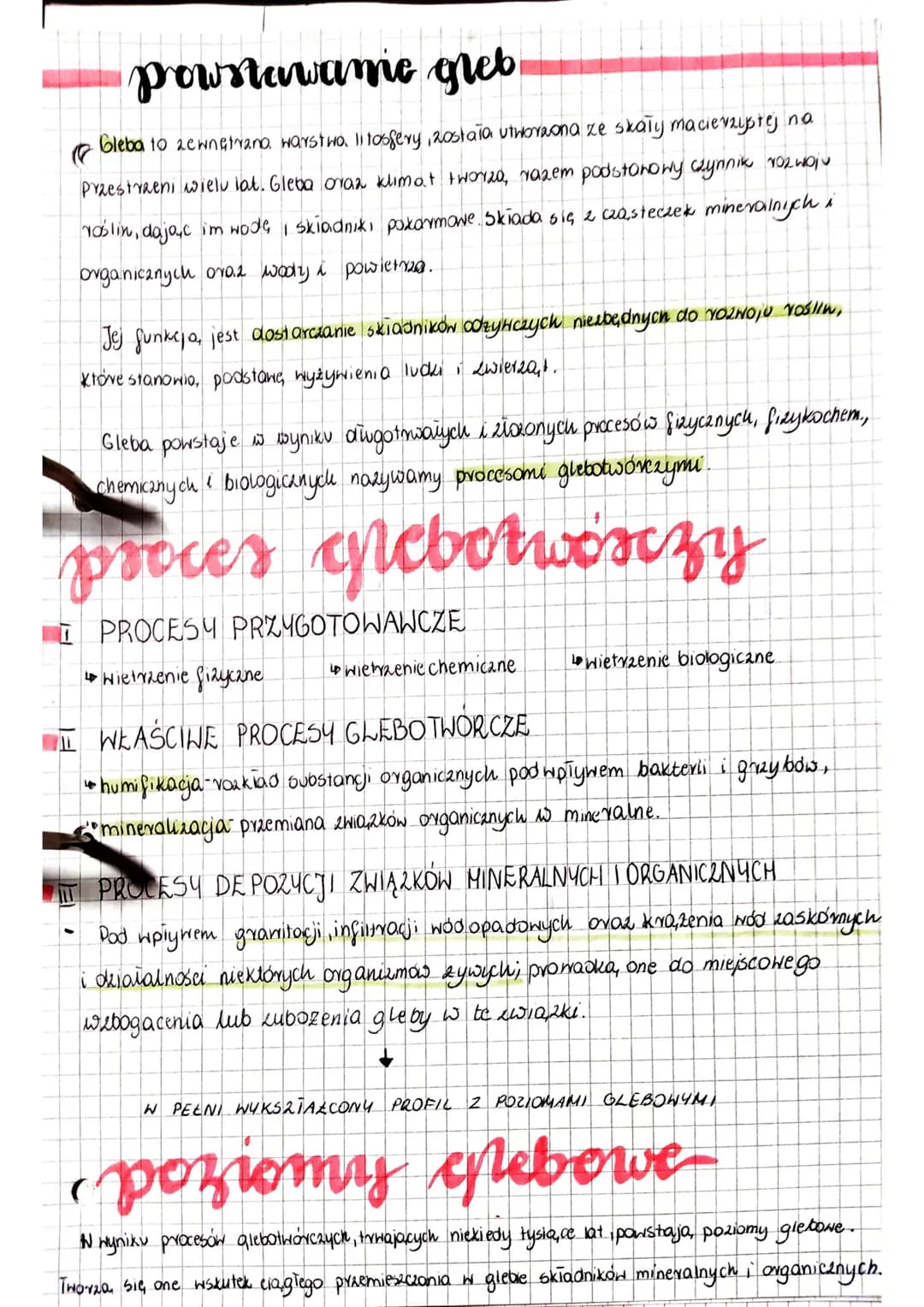 powstawanie greb
Gleba to zewnetrana warstwo, litosfery, została utworzona ze skały macierzystej na
Przestrzeni wielu lat. Gleba oraz klimat