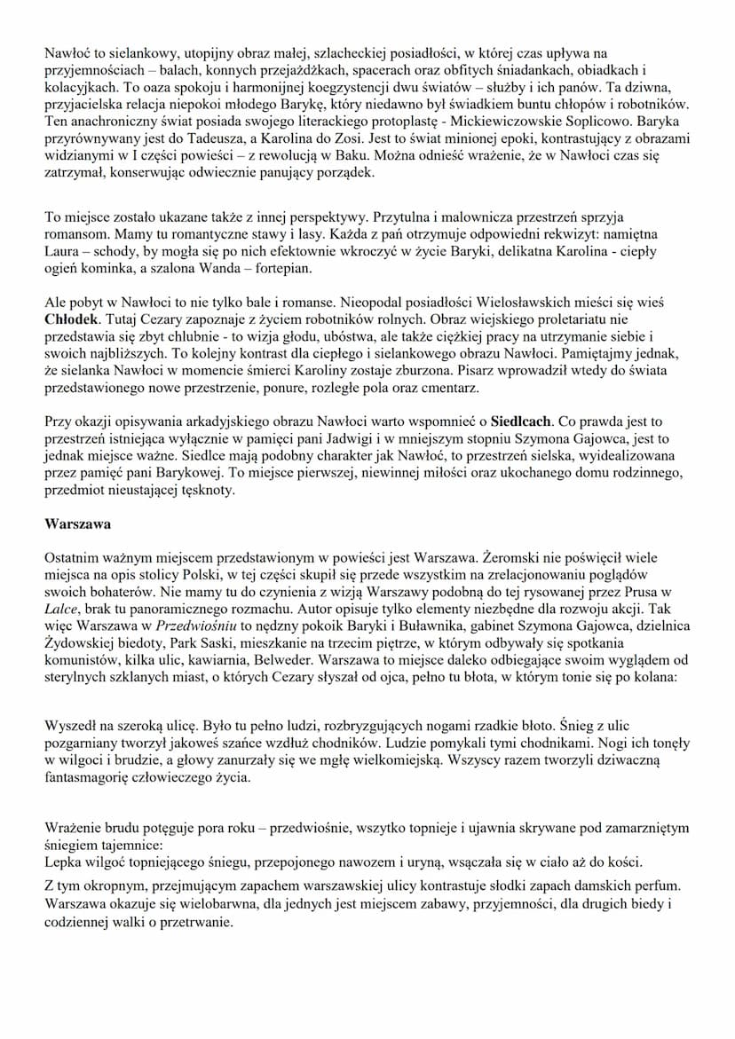 Geneza Przedwiośnia
Geneza powieści Żeromskiego „Przedwiośnie" jest ściśle związana z sytuacją społeczno-polityczną
pierwszych lat niepodleg