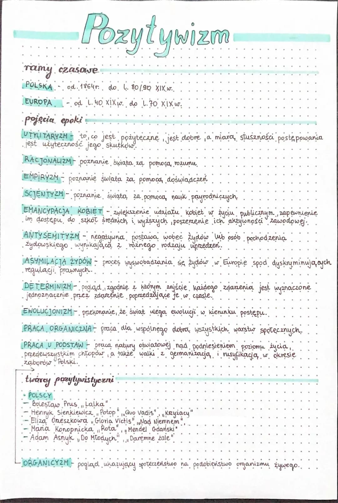 Pozytywizm i jego Koniec w Polsce i Europie