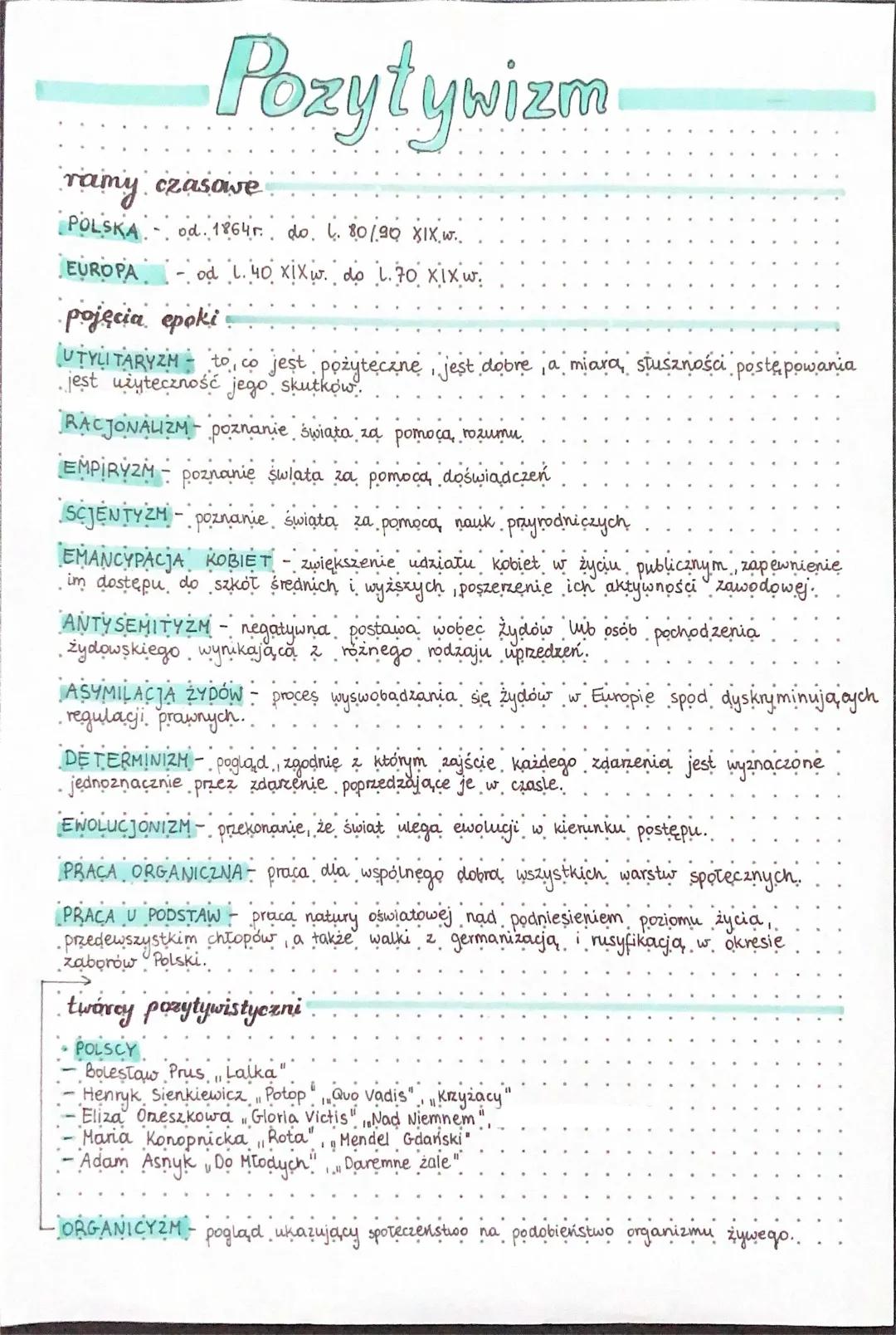 Pozytywizm i jego Koniec w Polsce i Europie