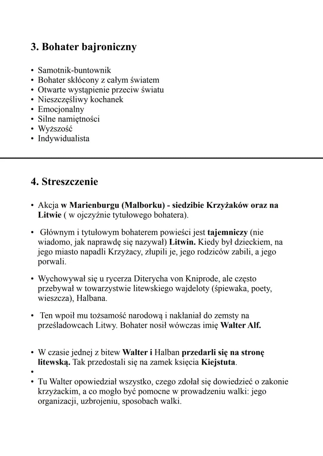 Konrad Wallenrod
Zagadnienia
1) Geneza
2) Gatunek
3) Bohater bajroniczny
4) Streszczenie
1. Geneza
●
●
●
1825-7
Mickiewicz przebywa na zesła