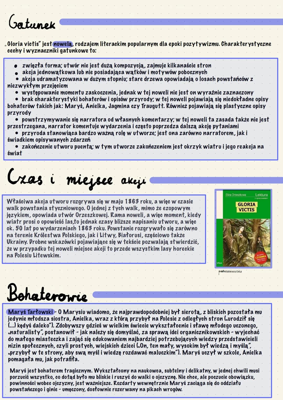 GLORIA VICTIS
Eliza Orzeszkowa
Autor dzieka
ELIZA ORZESZKOWA
polska pisarka epoki pozytywizmu, autorka powieści Nad
Niemnem, nominowana do N