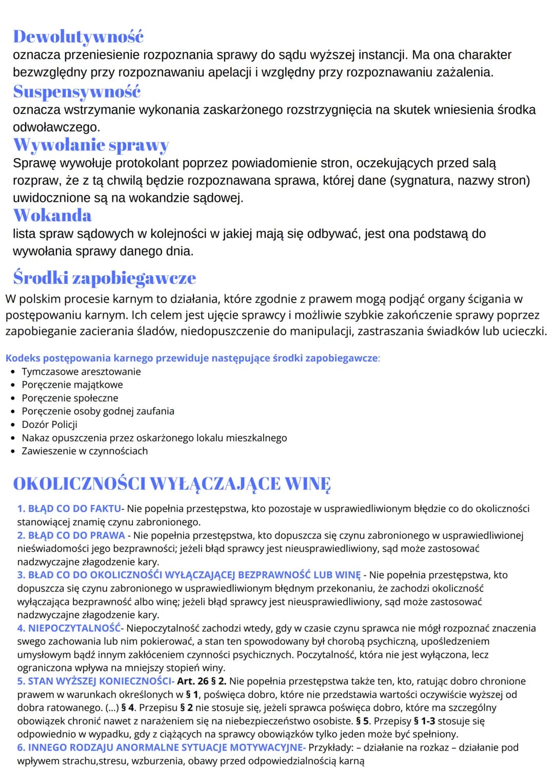 PRAWO KARNE
Zasady Prawa Karnego
• zasada Odpowiedzialności karnej za czyn- jednostka ponosi ją za
popełnienie czynu zabronionego.
• zasada 