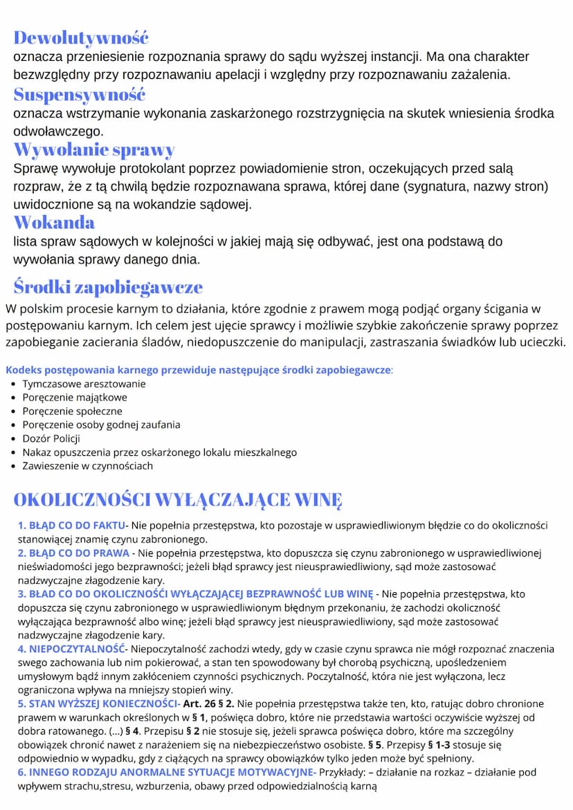 PRAWO KARNE
Zasady Prawa Karnego
• zasada Odpowiedzialności karnej za czyn- jednostka ponosi ją za
popełnienie czynu zabronionego.
• zasada 