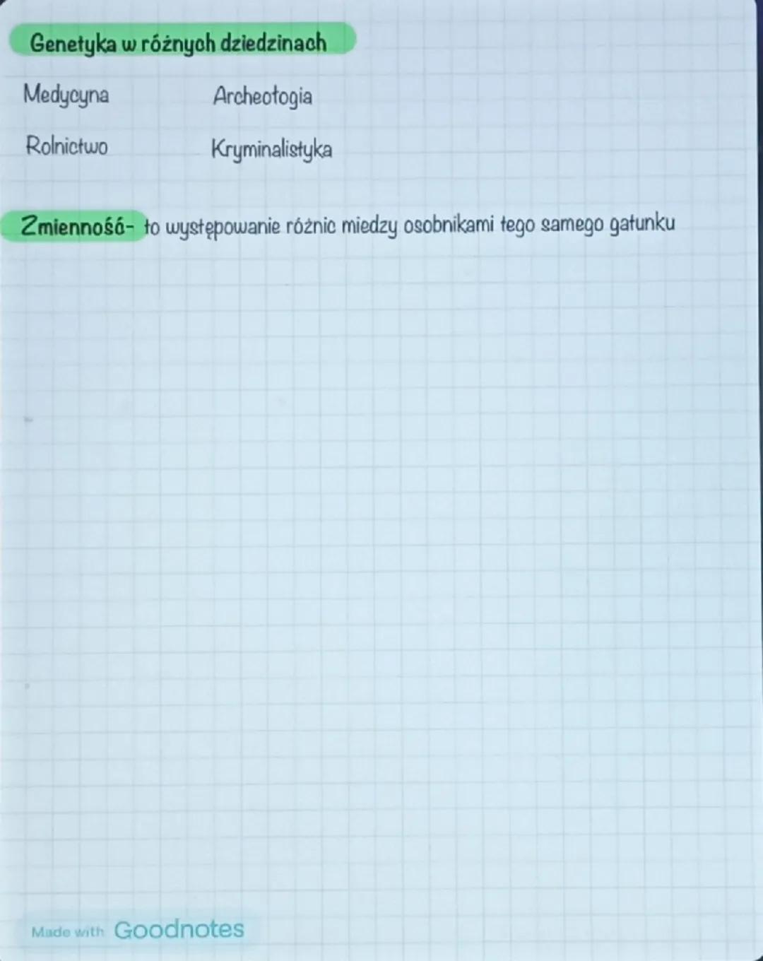 Czym jest genetyka ?
Genetyka
Genetyka zajmuje się
dziedzictwem cech i
zmiennością organizmów
Cechy dziedziczne- to takie które
dziedziczymy