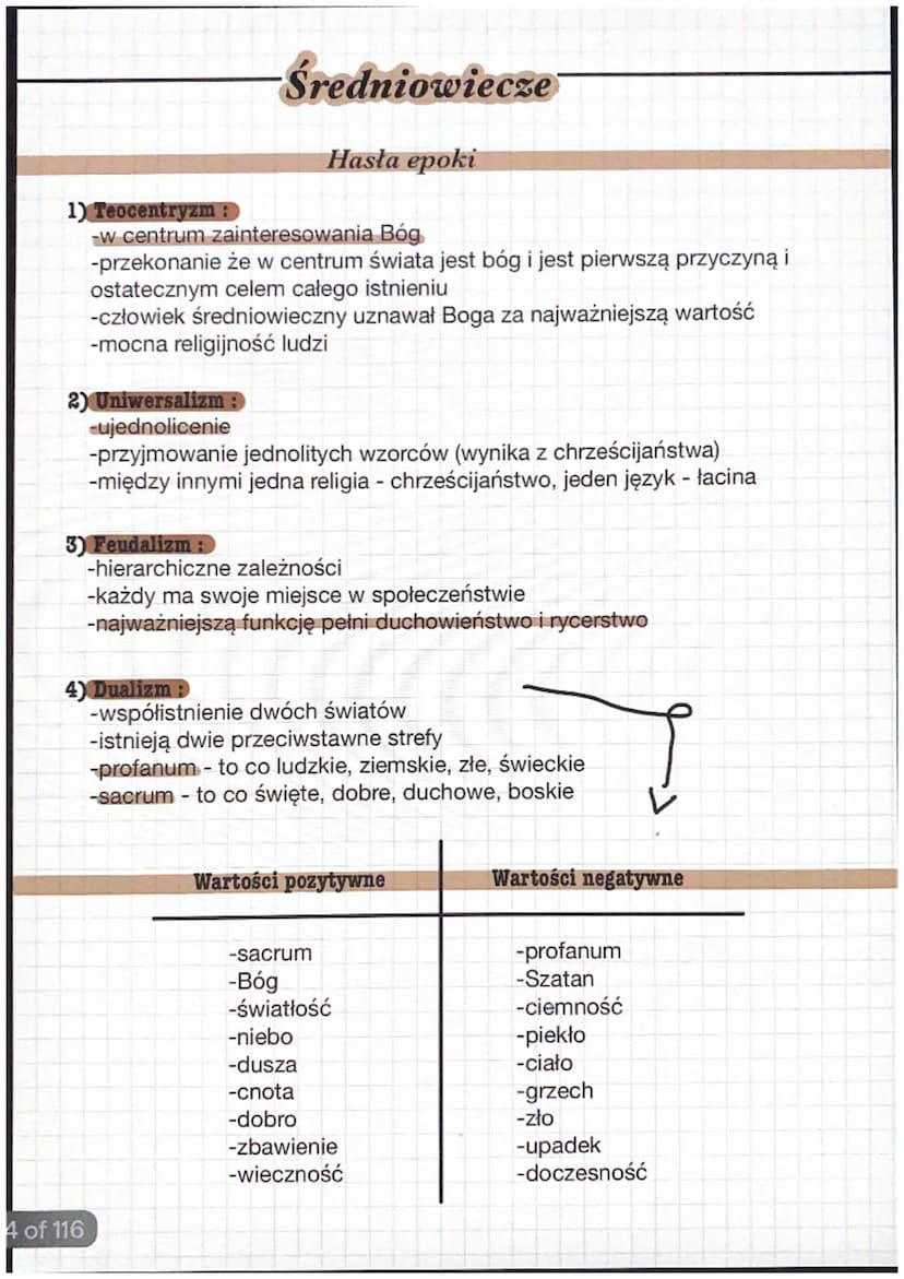Średniowiecze
Ramy czasowe: od X do XV wieku
od upadku cesarstwa zachodniorzymskiego
do zdobycia Konstantynopola
Nazwa: nazwa pochodzi od ła