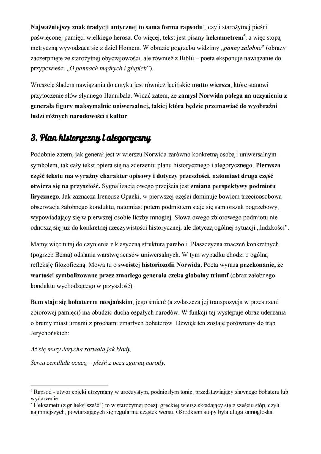 
<h2 id="bemapamiciaobnyrapsodinterpretacja">Bema pamięci żałobny rapsod - interpretacja</h2>
<h3 id="geneza">Geneza</h3>
<p>Utwór "Bema pam