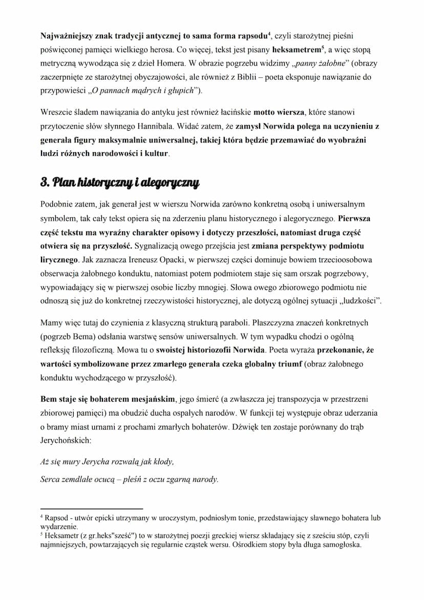 
<h2 id="bemapamiciaobnyrapsodinterpretacja">Bema pamięci żałobny rapsod - interpretacja</h2>
<h3 id="geneza">Geneza</h3>
<p>Utwór "Bema pam