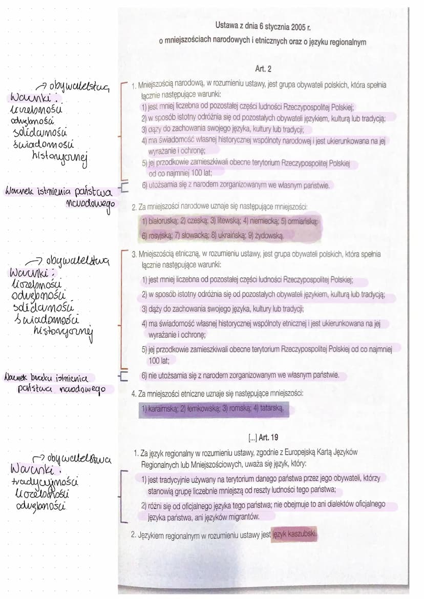 
<p>Mniejszość - zbiorowość odróżniająca się od większości danego społeczeństwa poprzez własną kulturę i tradycje, a często również poprzez 