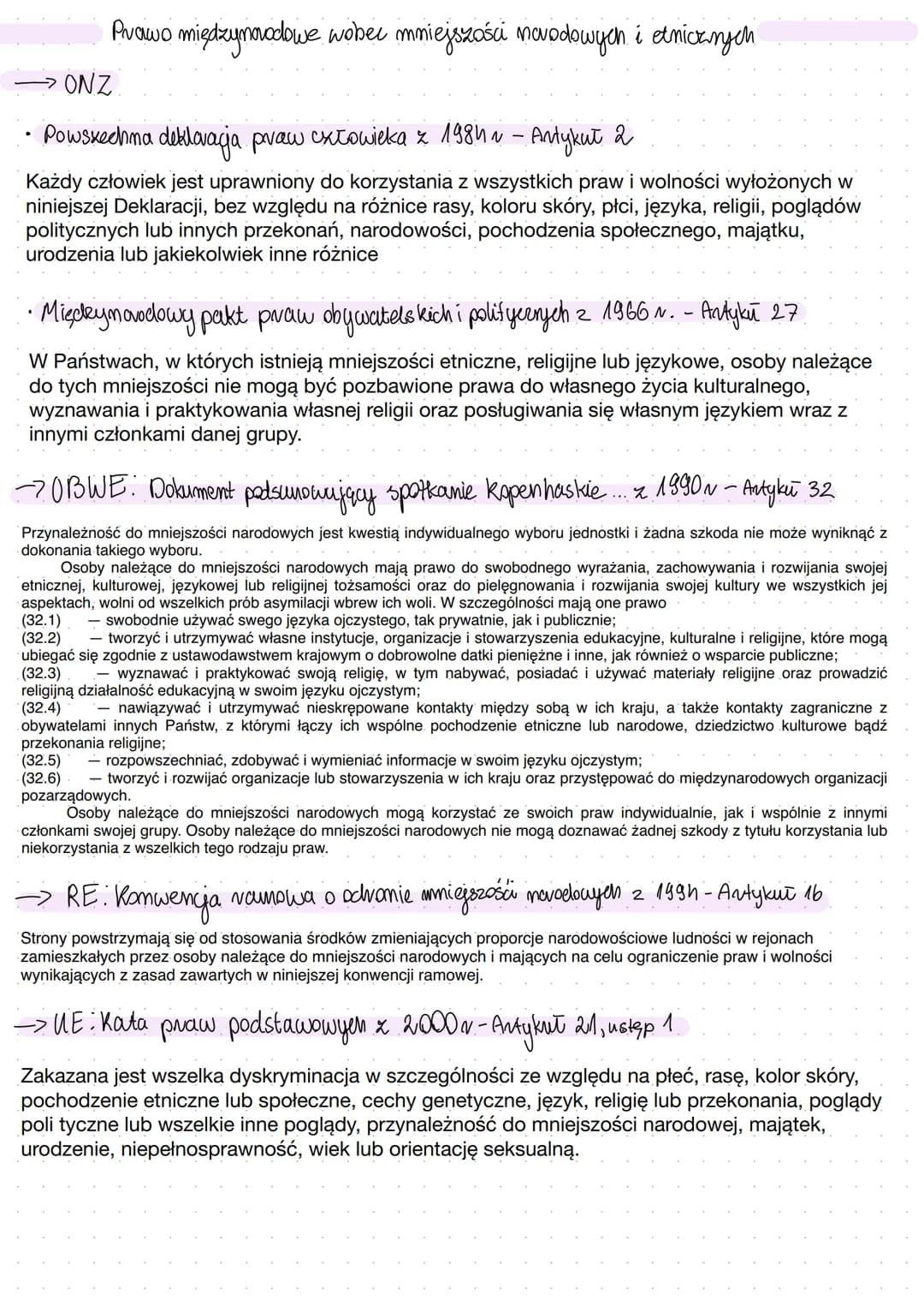 
<p>Mniejszość - zbiorowość odróżniająca się od większości danego społeczeństwa poprzez własną kulturę i tradycje, a często również poprzez 