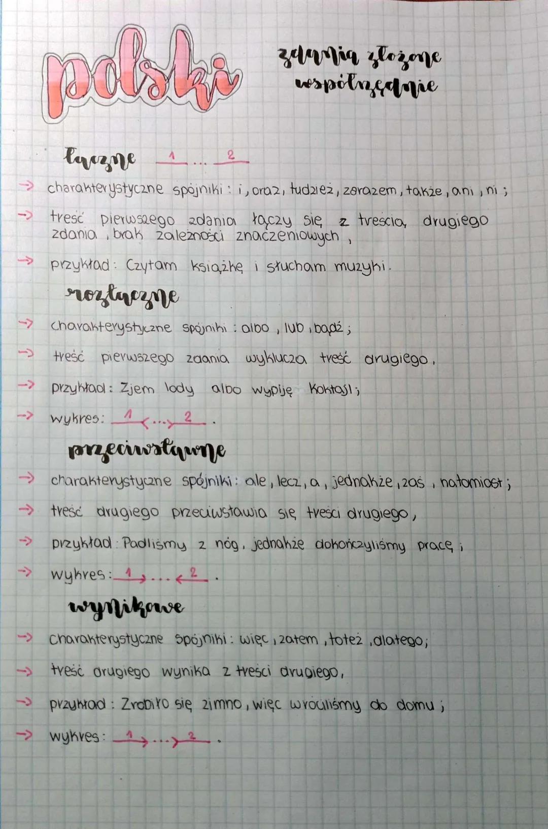 Zdania złożone współrzędnie