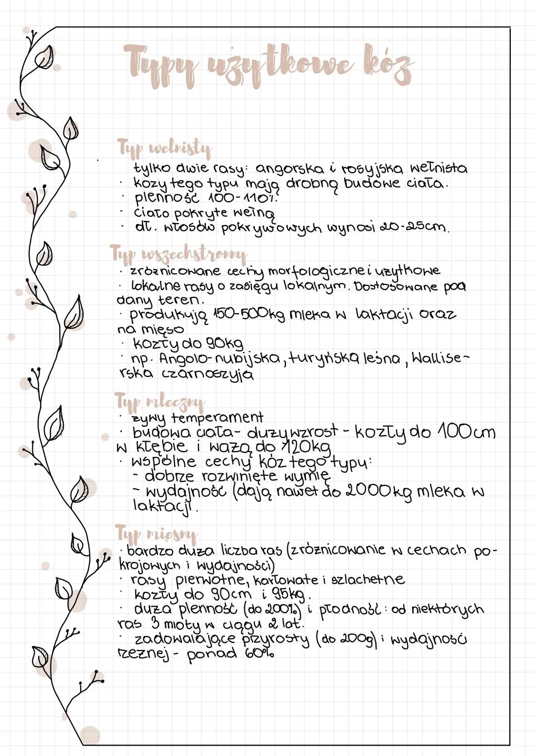 Typy uzytkowe koz
Typ welnisty
tylko dwie rasy: angorska i rosyjska wełnista
kozy tego typu mają drobną budowe ciata.
plenność 100-110%!
cia