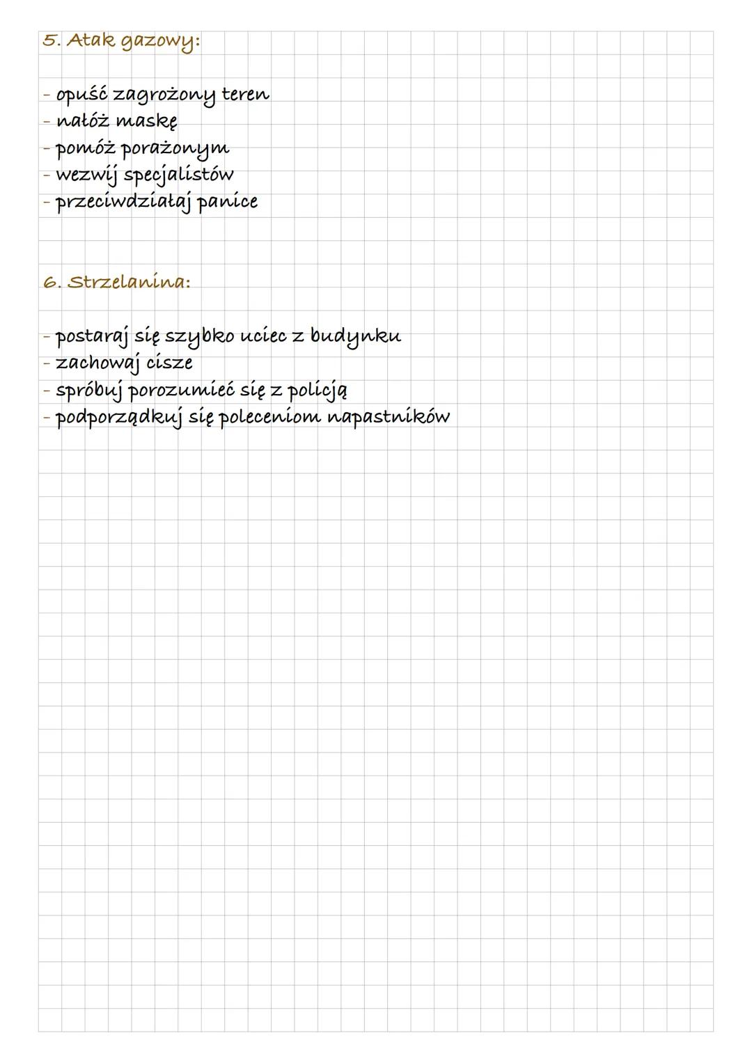 ZAGROZENIA
TERRORYSTYCZNE
1. TERRORYZM- bezprawne użycie lub groźba użycia siły czy
przemocy wobec osoby lub mienia, by wymuszać lub zastras