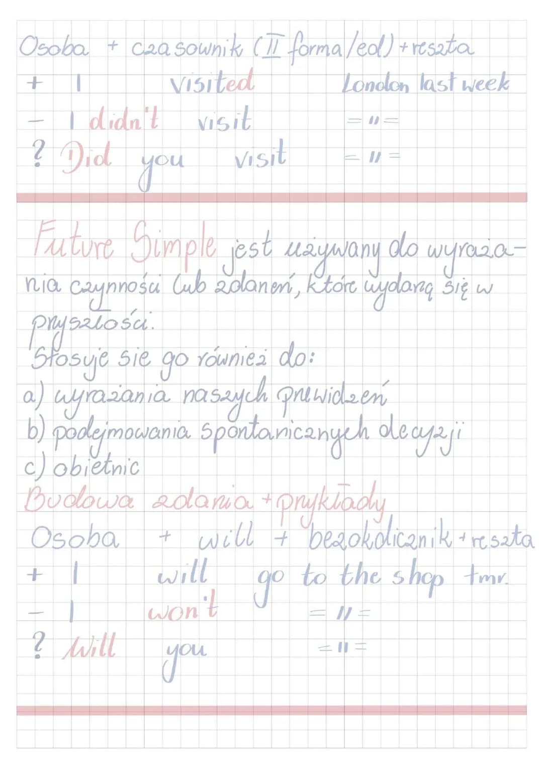 Czasy Simple i Continuous
Simple
Resent Simple jest używany do opisywania.
rutynowych czymości i nawyków, faktów
ogólnych i prawd, a także s
