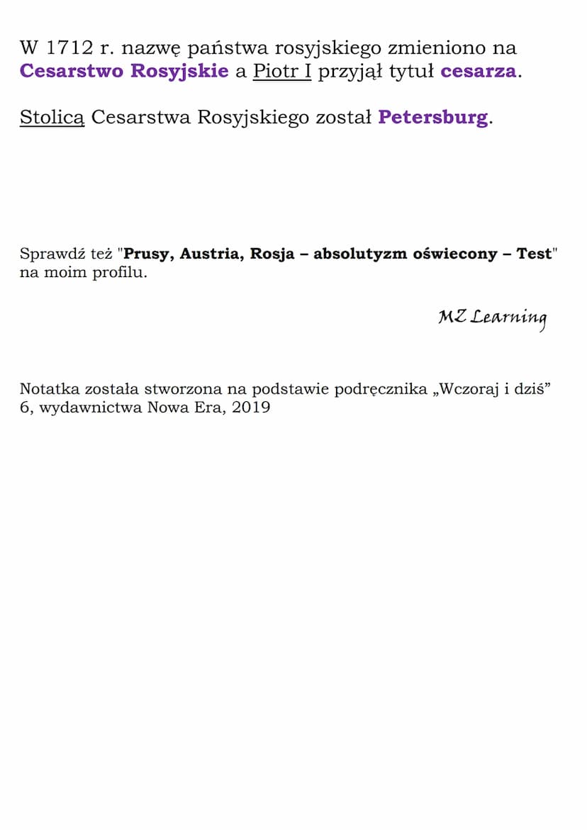 Nowe potęgi europejskie
Dział: Od absolutyzmu do republiki
Potęgami europejskimi były Francja i Wielka Brytania.
W XVIII w. dołączyły do nic