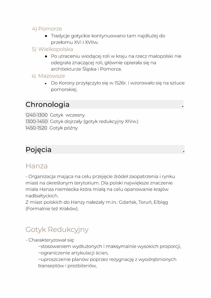 POLSKA
Architektura Sakralna
Pochodzenie
W Polsce gotyk pojawił się wraz z zakonami dominikańskimi i
franciszkańskimi w XIIIw.
• Pierwszymi 