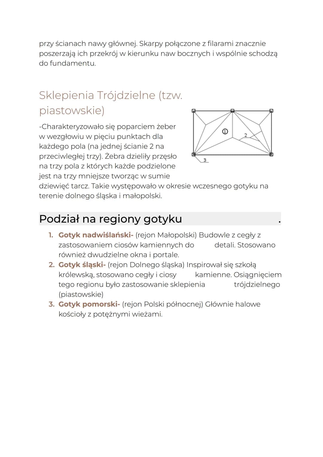 POLSKA
Architektura Sakralna
Pochodzenie
W Polsce gotyk pojawił się wraz z zakonami dominikańskimi i
franciszkańskimi w XIIIw.
• Pierwszymi 