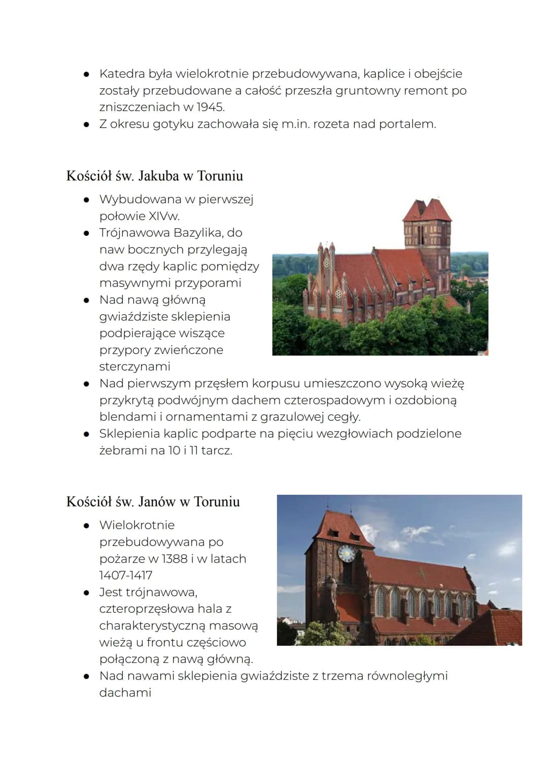 POLSKA
Architektura Sakralna
Pochodzenie
W Polsce gotyk pojawił się wraz z zakonami dominikańskimi i
franciszkańskimi w XIIIw.
• Pierwszymi 