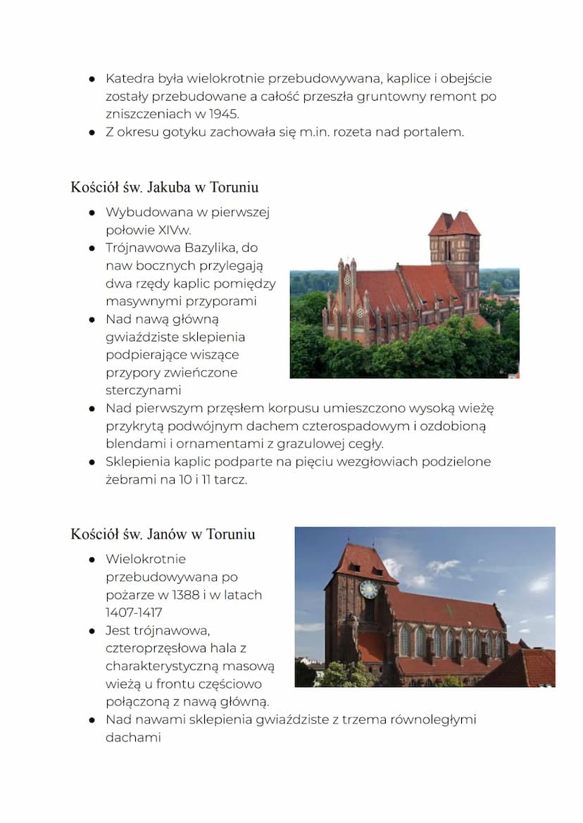 POLSKA
Architektura Sakralna
Pochodzenie
W Polsce gotyk pojawił się wraz z zakonami dominikańskimi i
franciszkańskimi w XIIIw.
• Pierwszymi 