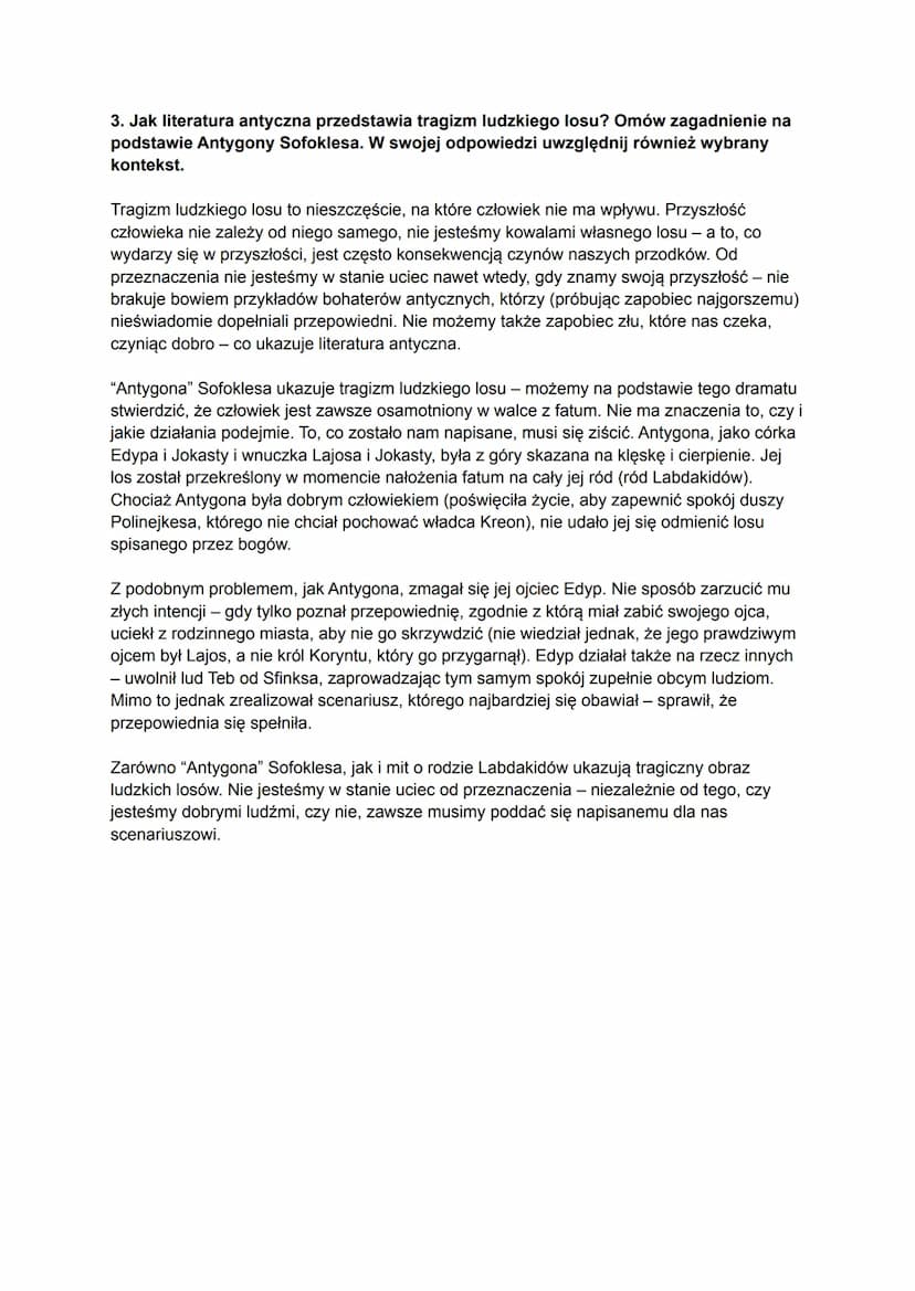 AUTOR
RODZAJ LITERACKI
GATUNEK LITERACKI
CZAS I MIEJSCE AKCJI
MOTYW
BOHATEROWIE
Antygona
Ismena
Kreon
Strażnik
Hajmon
Tyrezjasz
Posłaniec
Eu