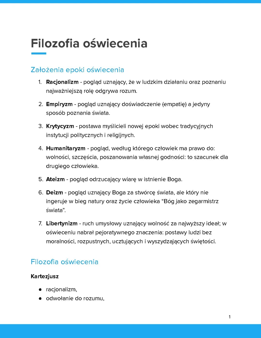 Filozofia oświecenia