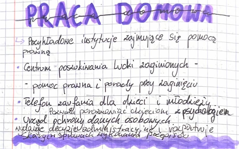 T: Gródła prawa.
1 Definicja 2rodeł prawa
2. Hierarchia aktow
1.
3. Procec · legislacying
Odrzucenie
FROBEA PRANA
Wypisz 3 instytucje,
które