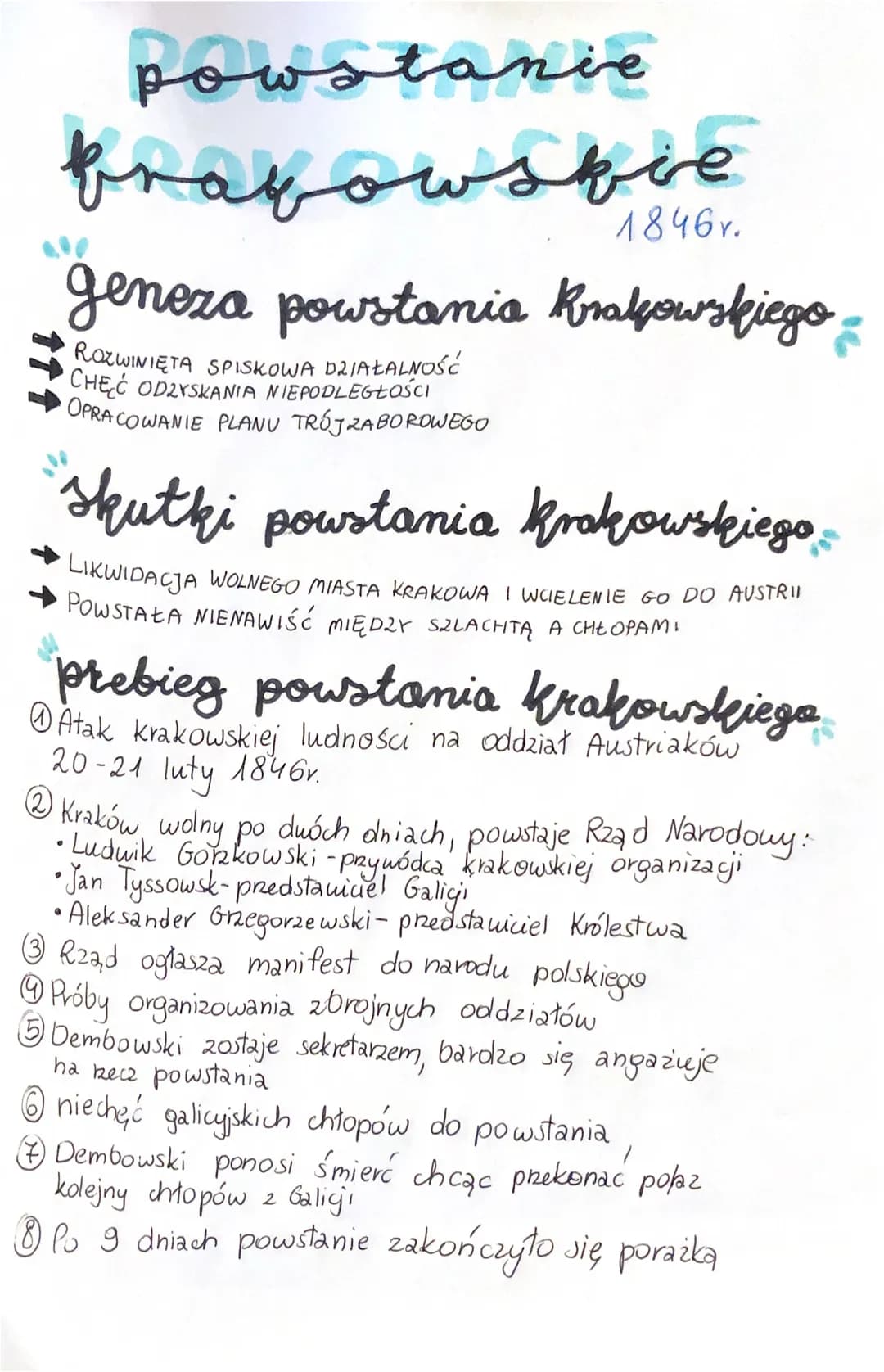 powstanie
مہیں میمہ میں
1846r.
geneza powstania Krakowskiego.
ROZWINIĘTA SPISKOWA DZIAŁALNOŚĆ
CHEC ODZYSKANIA NIEPODLEGŁOŚCI
OPRACOWANIE PLA