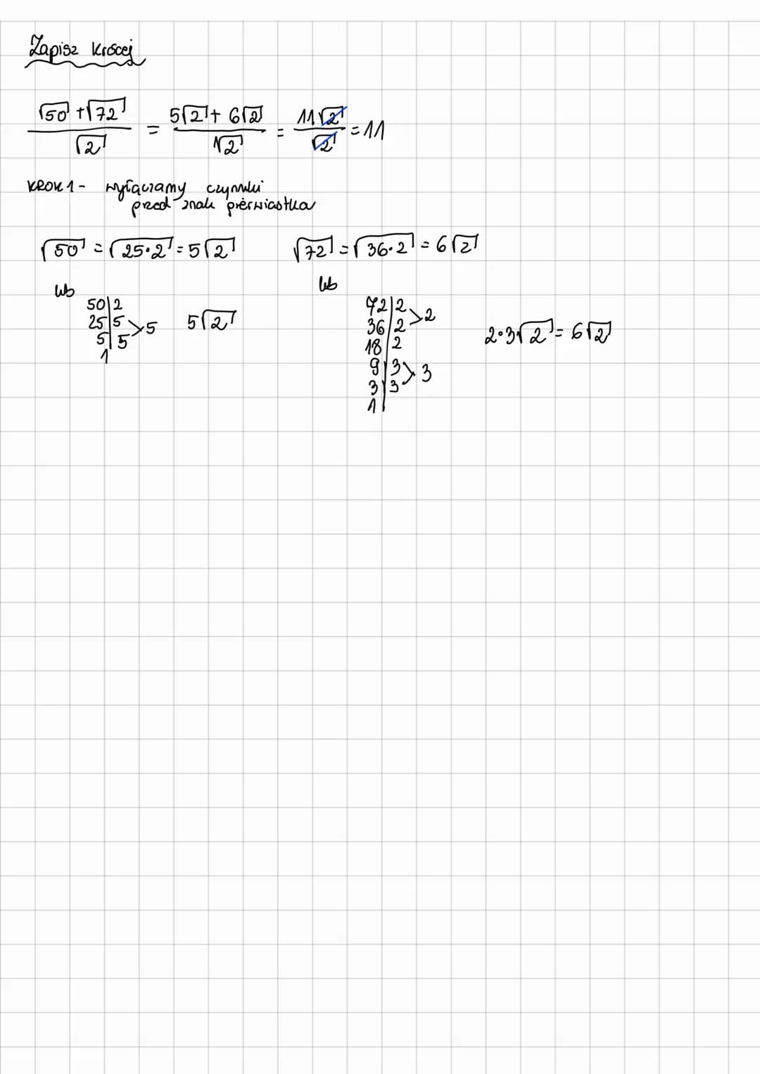 DEFINICJA
stopień
pierwiastka
Symbol
pierwiastka
Na
PRZYKEADY
N4 = 2,₁ bo 2² = 4
√√27¹:
pierwiastele kwadratowy, czyli drugiego
stopnia
27 =