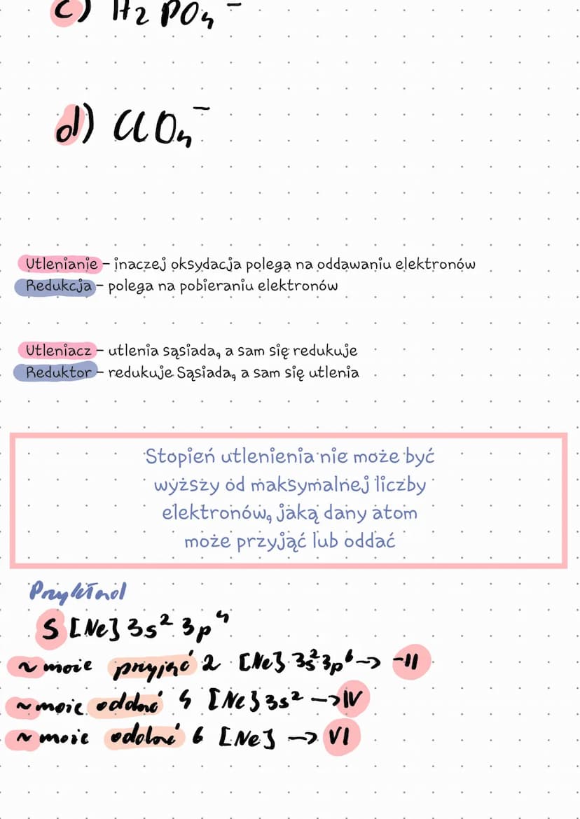 Redoks
reaky a utleniania i reality,
Zasady
1. Metale mają zawsze dodatni stopień utlenienia, odpowiadający jego
wartościowości w związku
2.