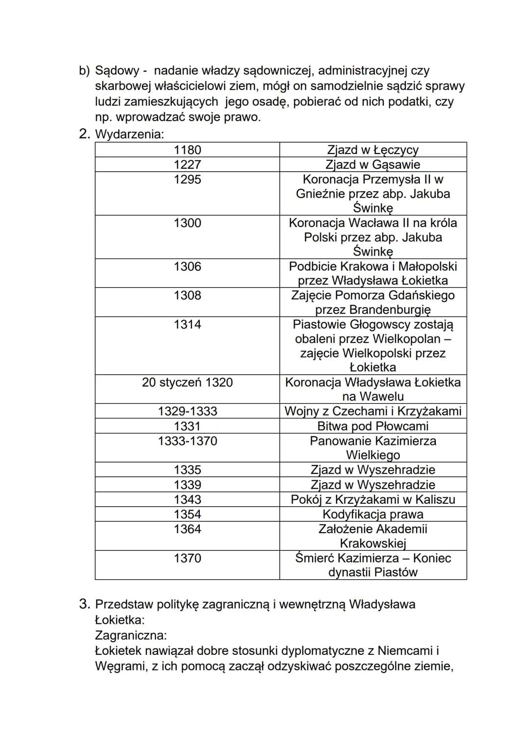 1. Wyjaśnij:
●
przywilej generalny - przywilej dotyczący całej grupy społecznej a
nie konkretnej osoby.
• Zasadźca- osoba zajmująca się zbie